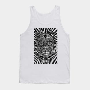 Mexican skull, day of the dead cinco de mayo Mexico Sugar Tank Top